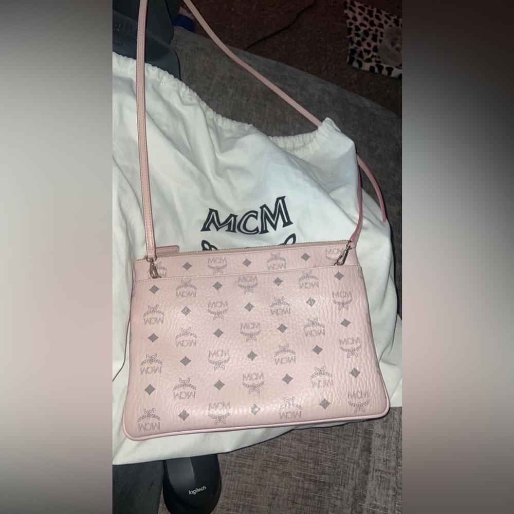 Pink MCM crossbody